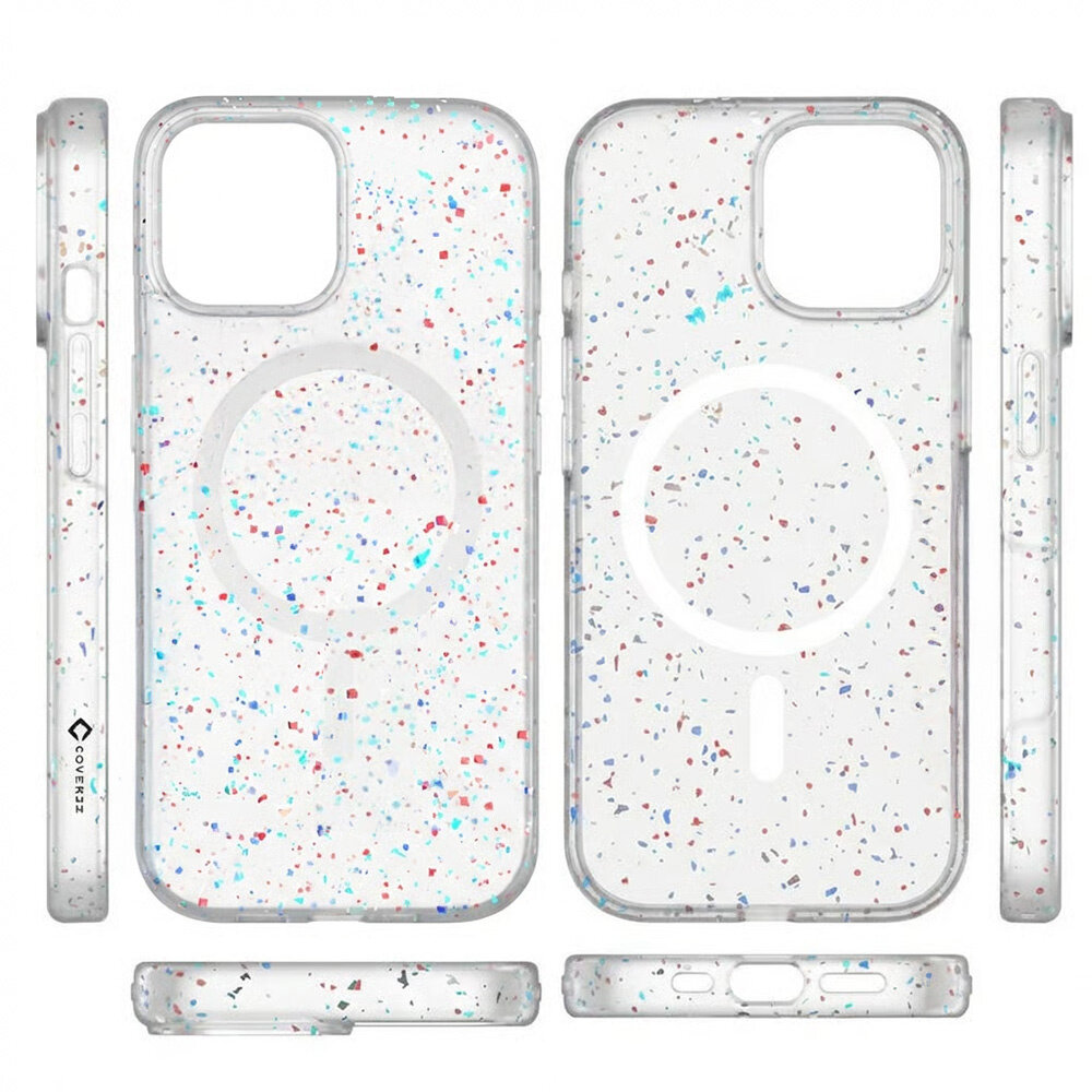 Coverzs Coverzs iPhone 15 Recycled MagSafe-Hülle (Weiß)