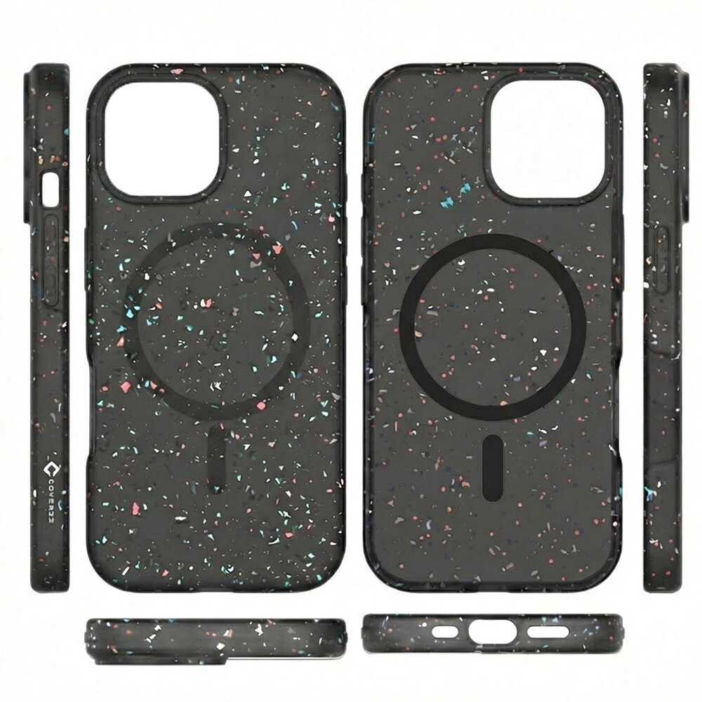 Coverzs Coverzs iPhone 15 Recycled MagSafe-Hülle (Schwarz)