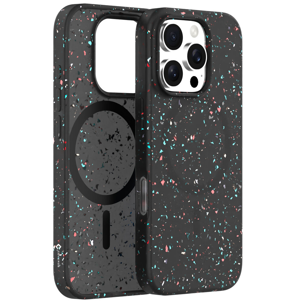 Coverzs Coverzs iPhone 15 Pro Recycled MagSafe-Hülle (Schwarz)