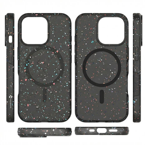 Coverzs Coverzs iPhone 15 Pro Recycled MagSafe-Hülle (Schwarz)