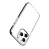 Coverzs Coverzs iPhone 15 Pro transparentes stoßfestes Cover (schwarz)