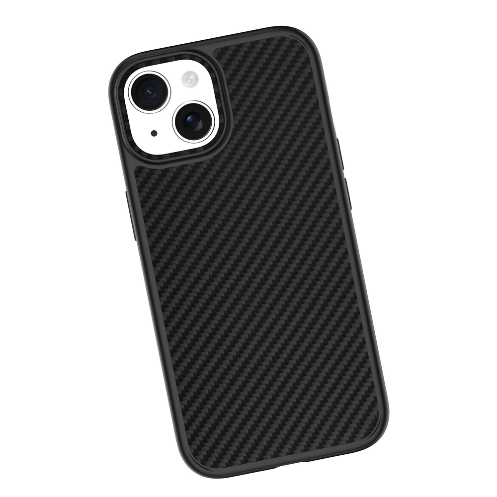 Coverzs Coverzs iPhone 15 Plus Kevlar MagSafe Silikonhülle (schwarz) Coverzs Coverzs iPhone 15 Plus Kevlar MagSafe Silikonhülle (schwarz)