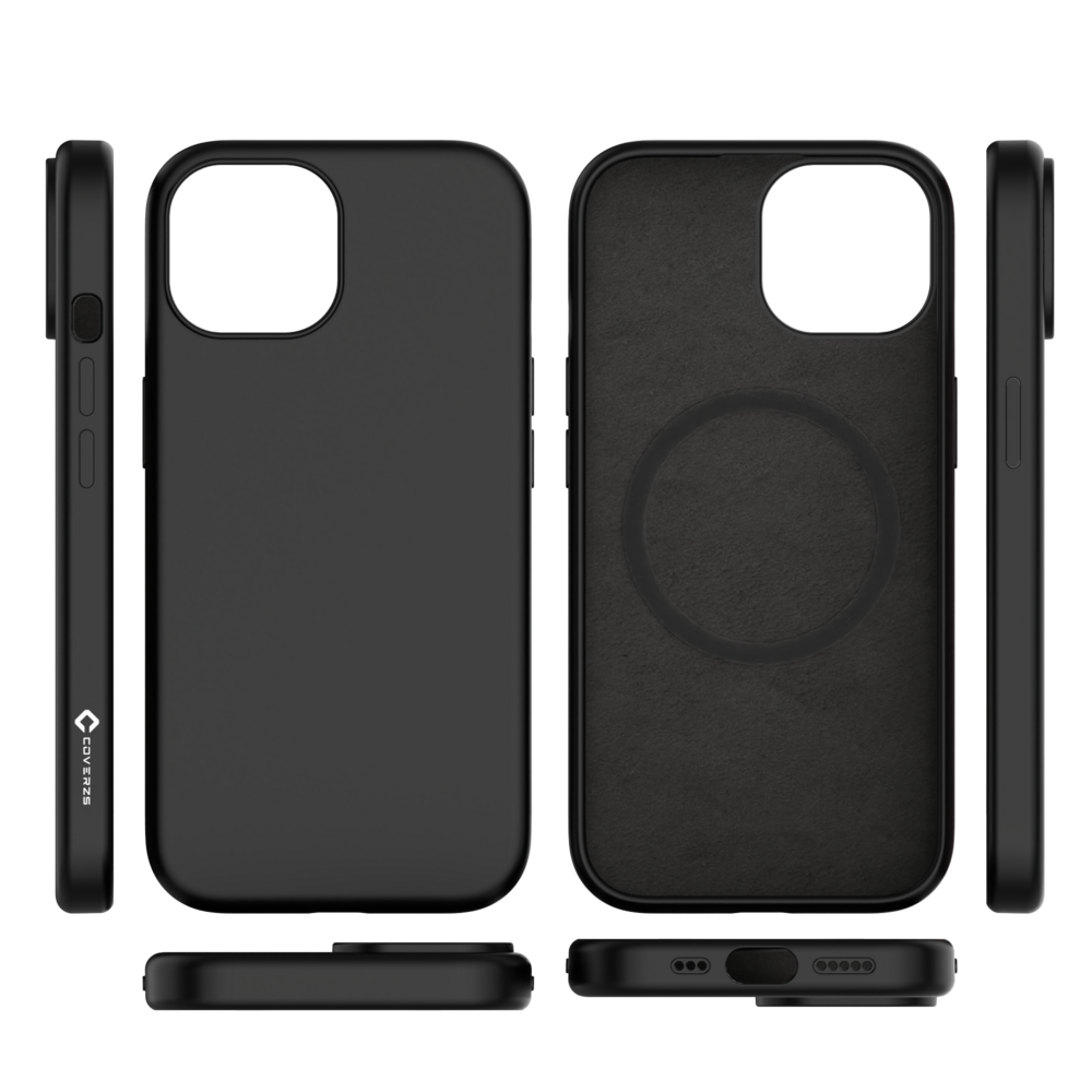 Coverzs Coverzs iPhone 15 Plus flüssiges Silikon MagSafe (schwarz) Coverzs Coverzs iPhone 15 Plus flüssiges Silikon MagSafe (schwarz)