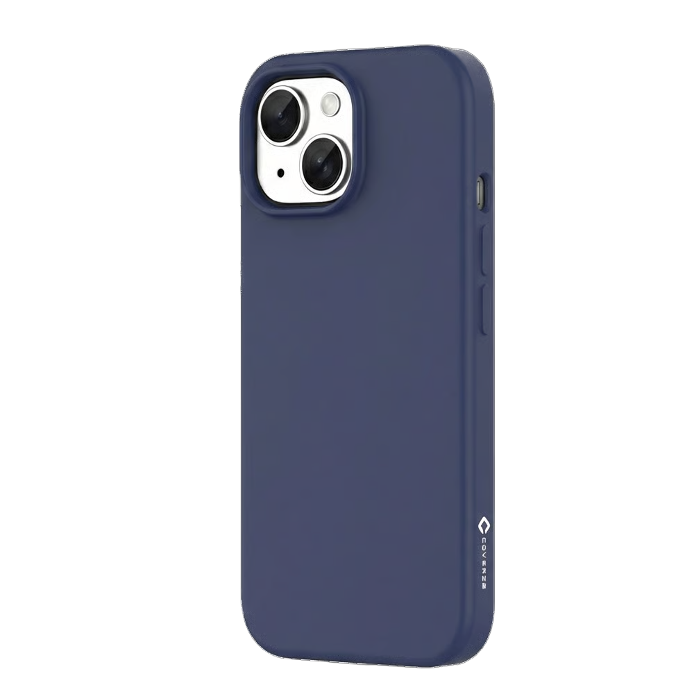 Coverzs Coverzs iPhone 15 Plus flüssiges Silikon-MagSafe-Case (blau)