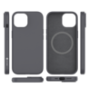 Coverzs Coverzs iPhone 15 Plus MagSafe-Hülle mit flüssigem Silikon (grau)