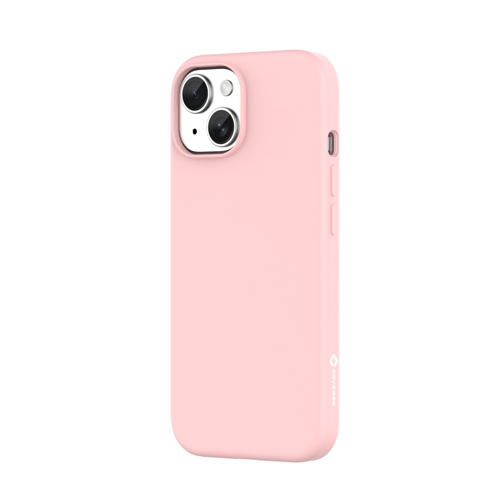 Coverzs Coverzs iPhone 15 Plus flüssiges Silikon MagSafe Case (pink)