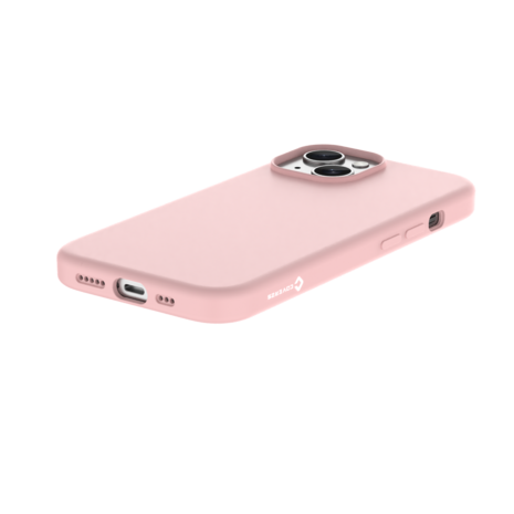 Coverzs Coverzs iPhone 15 Plus flüssiges Silikon MagSafe Case (pink)