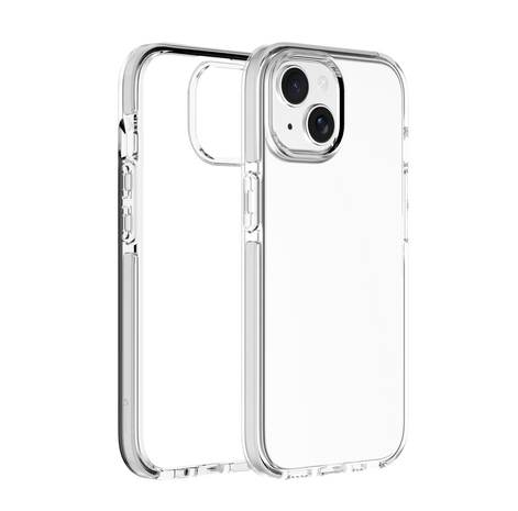 Coverzs Coverzs iPhone 15 Plus transparentes stoßfestes Cover (weiß) Coverzs Coverzs iPhone 15 Plus transparentes stoßfestes Cover (weiß)