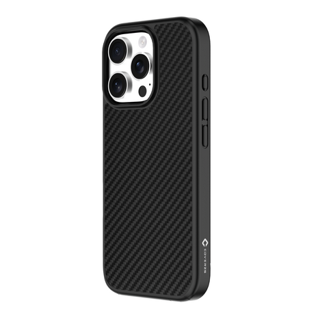 Coverzs Coverzs iPhone 15 Pro Max Kevlar MagSafe Silikonhülle (schwarz)