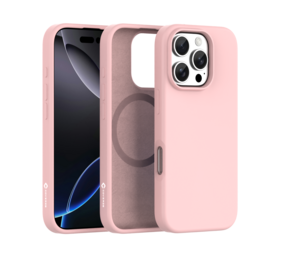 Coverzs iPhone 15 Pro Max flüssiges Silikon-MagSafe-Case (pink)