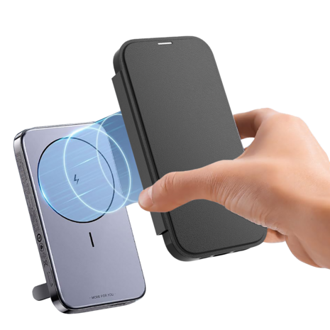 Coverzs Coverzs iPhone 16 MagSafe Bücherregal (transparent / schwarz) Coverzs Coverzs iPhone 16 MagSafe Bücherregal (transparent / schwarz)