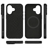 Coverzs Coverzs iPhone 16 Kevlar MagSafe Silikonhülle (Schwarz)