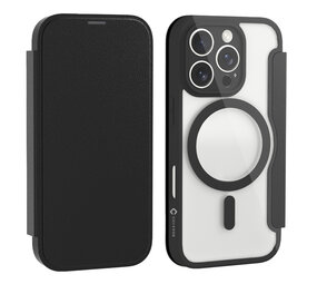 Coverzs iPhone 16 Pro MagSafe Bücherregal (transparent / schwarz)