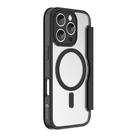 Coverzs Coverzs iPhone 16 Pro MagSafe Bücherregal (transparent / schwarz)