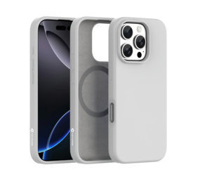 Coverzs iPhone 16 Pro MagSafe-Hülle mit flüssigem Silikon (grau)