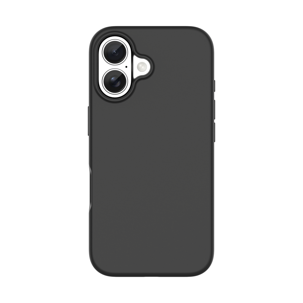 Coverzs Coverzs iPhone 16 Plus MagSafe-Hülle mit flüssigem Silikon (schwarz)