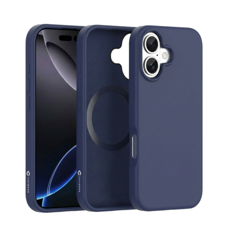 Coverzs Coverzs iPhone 16 Plus MagSafe-Hülle mit flüssigem Silikon (blau) Coverzs Coverzs iPhone 16 Plus MagSafe-Hülle mit flüssigem Silikon (blau)