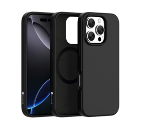 Coverzs iPhone 16 Pro Max flüssiges Silikon MagSafe Cover (schwarz)