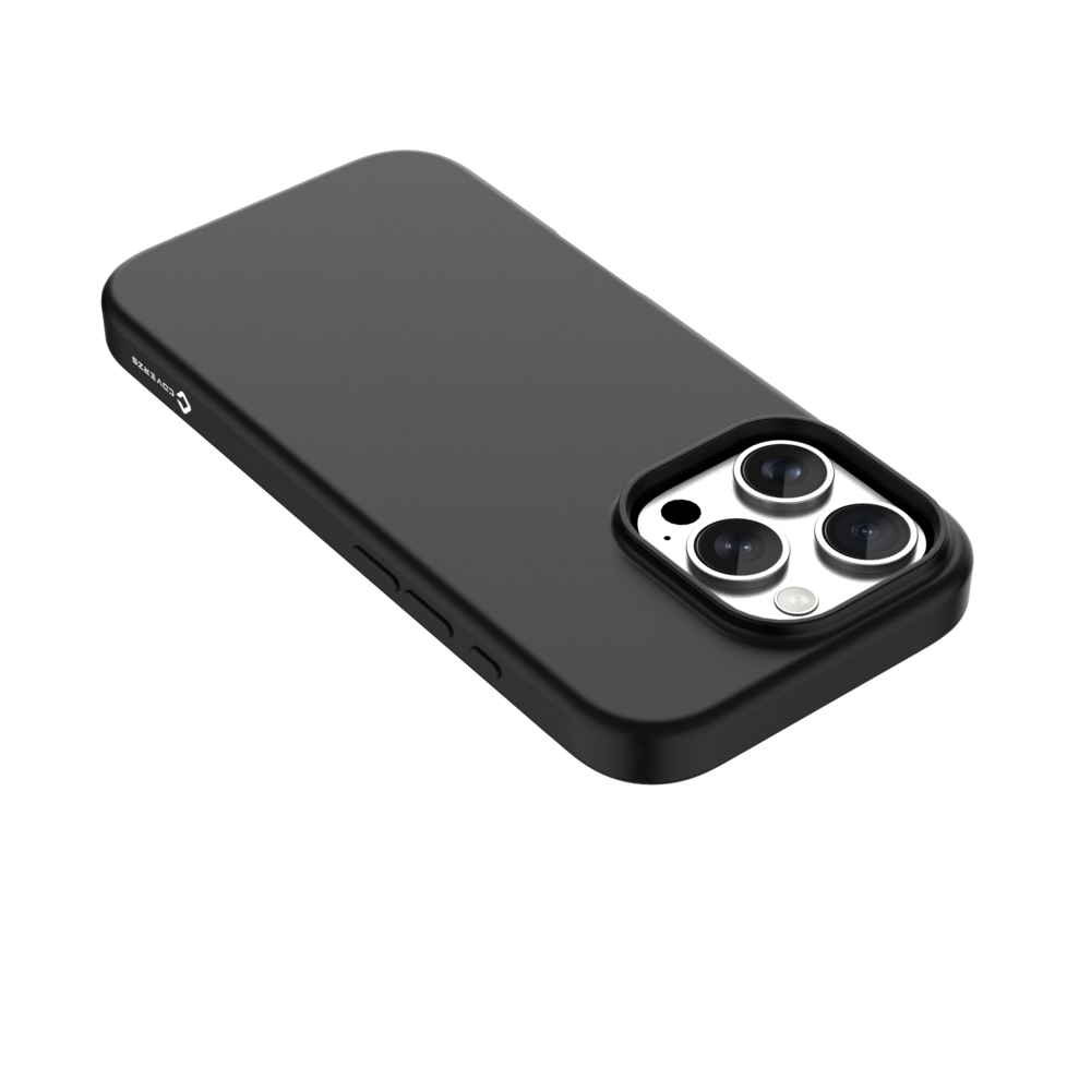 Coverzs Coverzs iPhone 16 Pro Max flüssiges Silikon MagSafe Cover (schwarz)