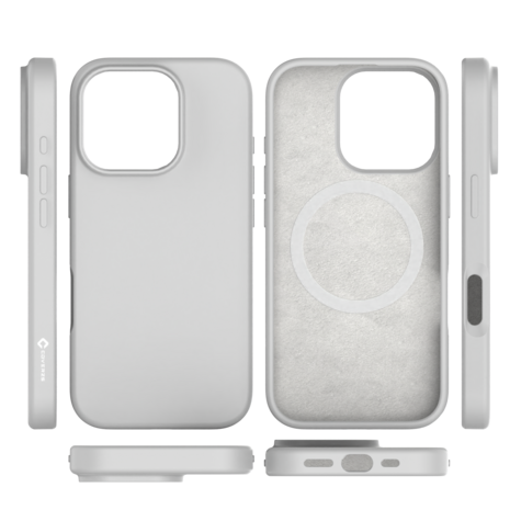 Coverzs Coverzs iPhone 16 Pro Max MagSafe-Hülle mit flüssigem Silikon (grau) Coverzs Coverzs iPhone 16 Pro Max MagSafe-Hülle mit flüssigem Silikon (grau)