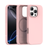 Coverzs Coverzs iPhone 16 Pro Max MagSafe-Hülle mit flüssigem Silikon (pink)