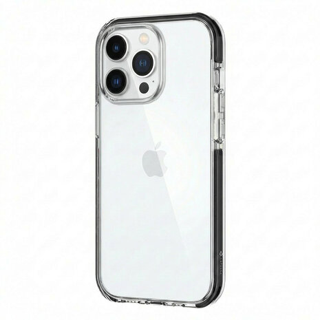 Coverzs Coverzs iPhone 16 Pro Max transparentes stoßfestes Cover (schwarz)