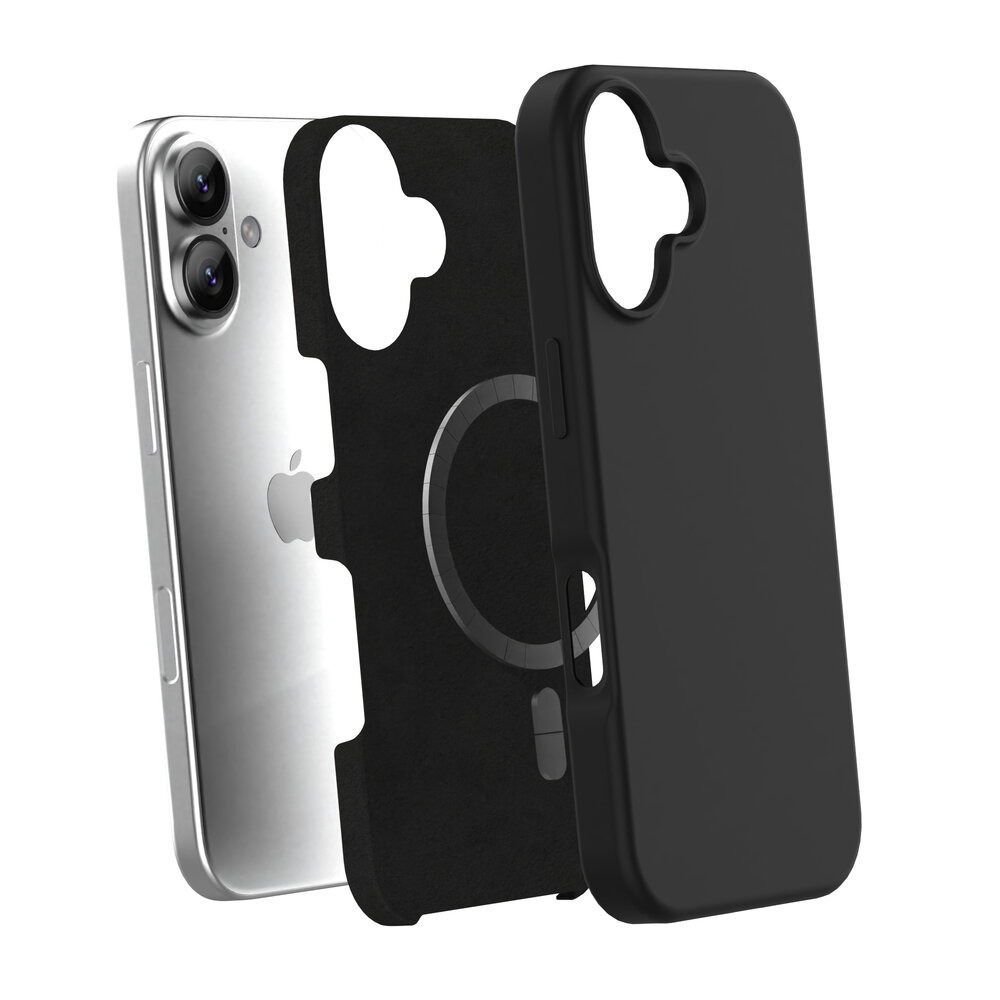 Coverzs Coverzs iPhone 17 Liquid Silikon MagSafe Hülle (schwarz)