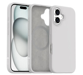 Coverzs iPhone 17 Liquid Silikon MagSafe Hülle (grau)