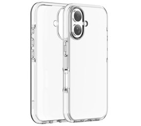 Coverzs iPhone 17 transparentes stoßsichere Hülle (weiß)