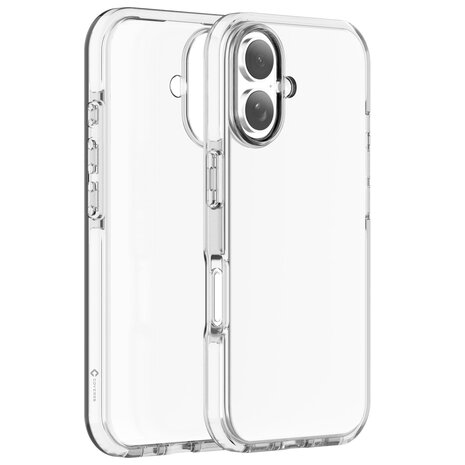 Coverzs Coverzs iPhone 17 transparentes stoßsichere Hülle (weiß)