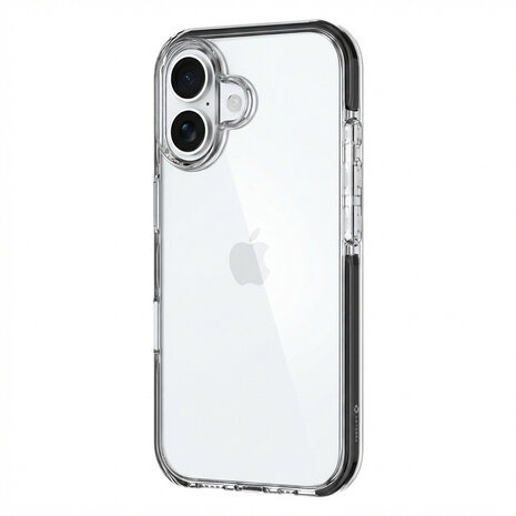 Coverzs Coverzs iPhone 17 transparentes stoßsichere Hülle (schwarz)