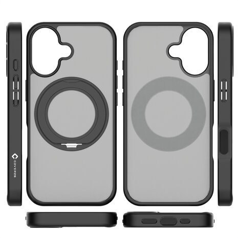 Coverzs Coverzs iPhone 17 Standing MagSafe Hülle (schwarz) Coverzs Coverzs iPhone 17 Standing MagSafe Hülle (schwarz)
