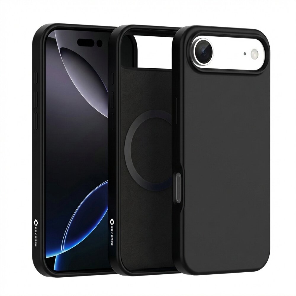 Coverzs Coverzs iPhone Air Liquid Silikon MagSafe Hülle (schwarz)