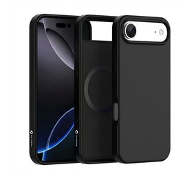 Coverzs iPhone Air Liquid Silikon MagSafe Hülle (schwarz)