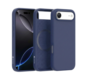 Coverzs iPhone Air Liquid Silikon MagSafe Hülle (blau)