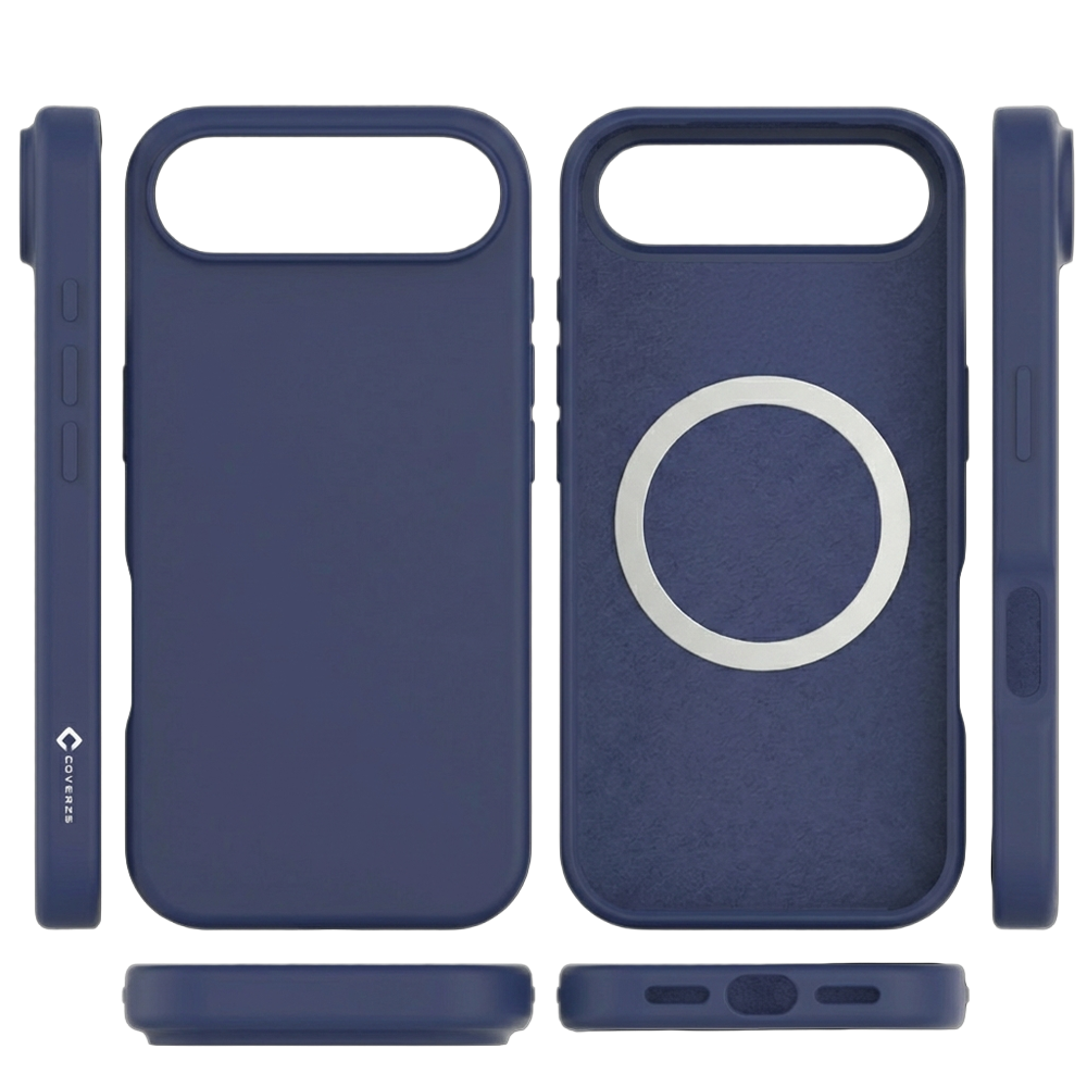 Coverzs Coverzs iPhone Air Liquid Silikon MagSafe Hülle (blau)