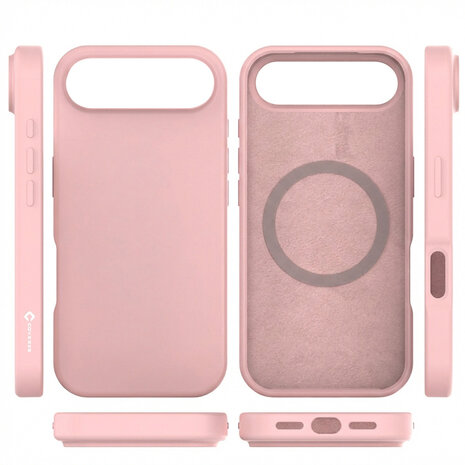 Coverzs Coverzs iPhone Air Liquid Silikon MagSafe Hülle (pink)