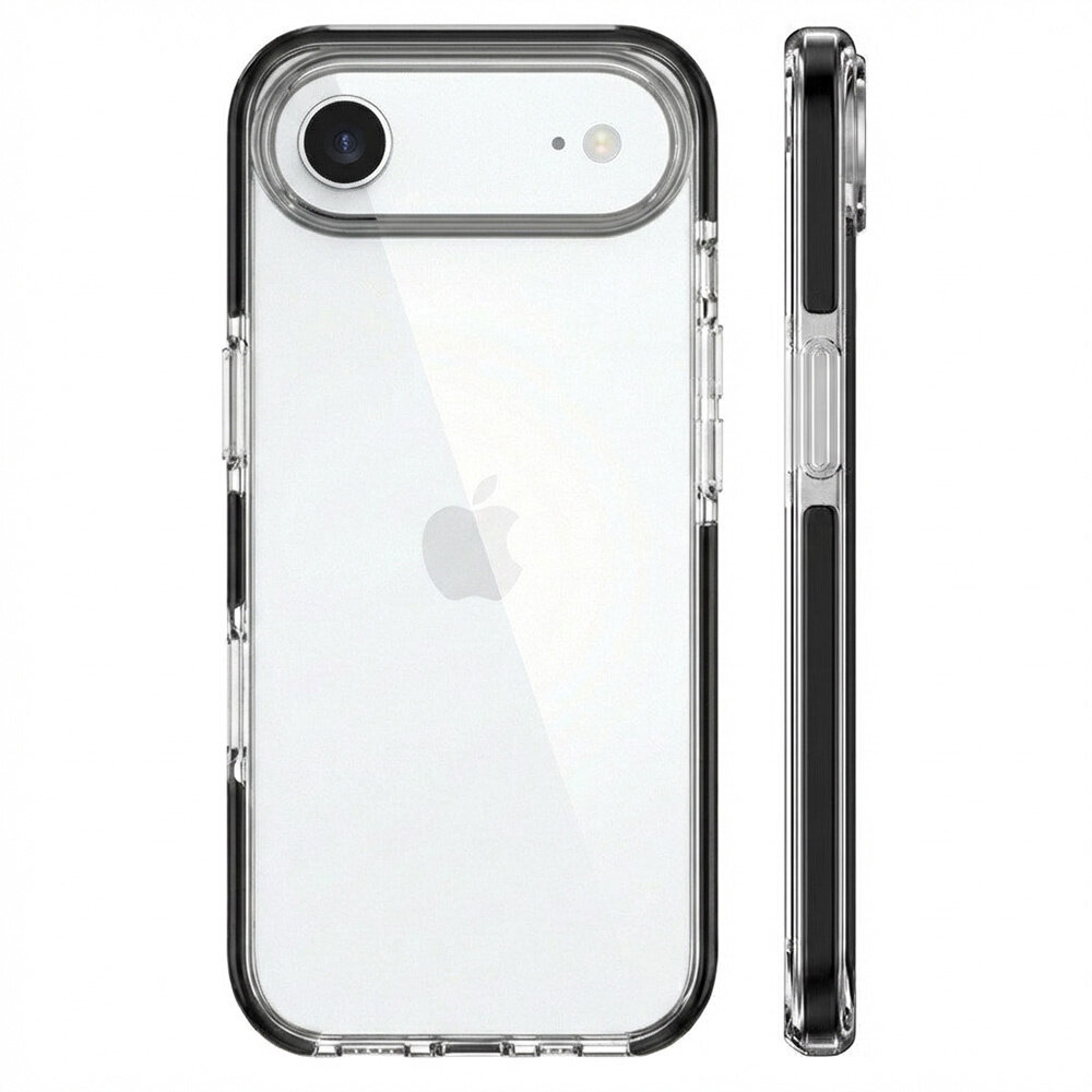 Coverzs Coverzs iPhone Lufttransparentes stoßfestes Gehäuse (schwarz)