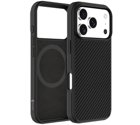 Coverzs iPhone 17 Pro Kevlar MagSafe Silikonhülle (schwarz)