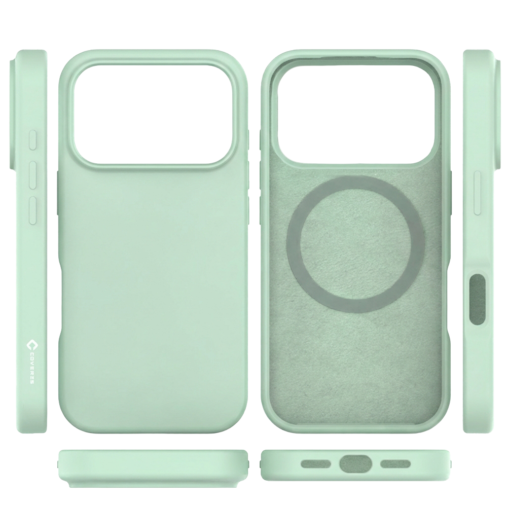 Coverzs Coverzs iPhone 17 Pro Liquid Silikon MagSafe-Hülle (grün)