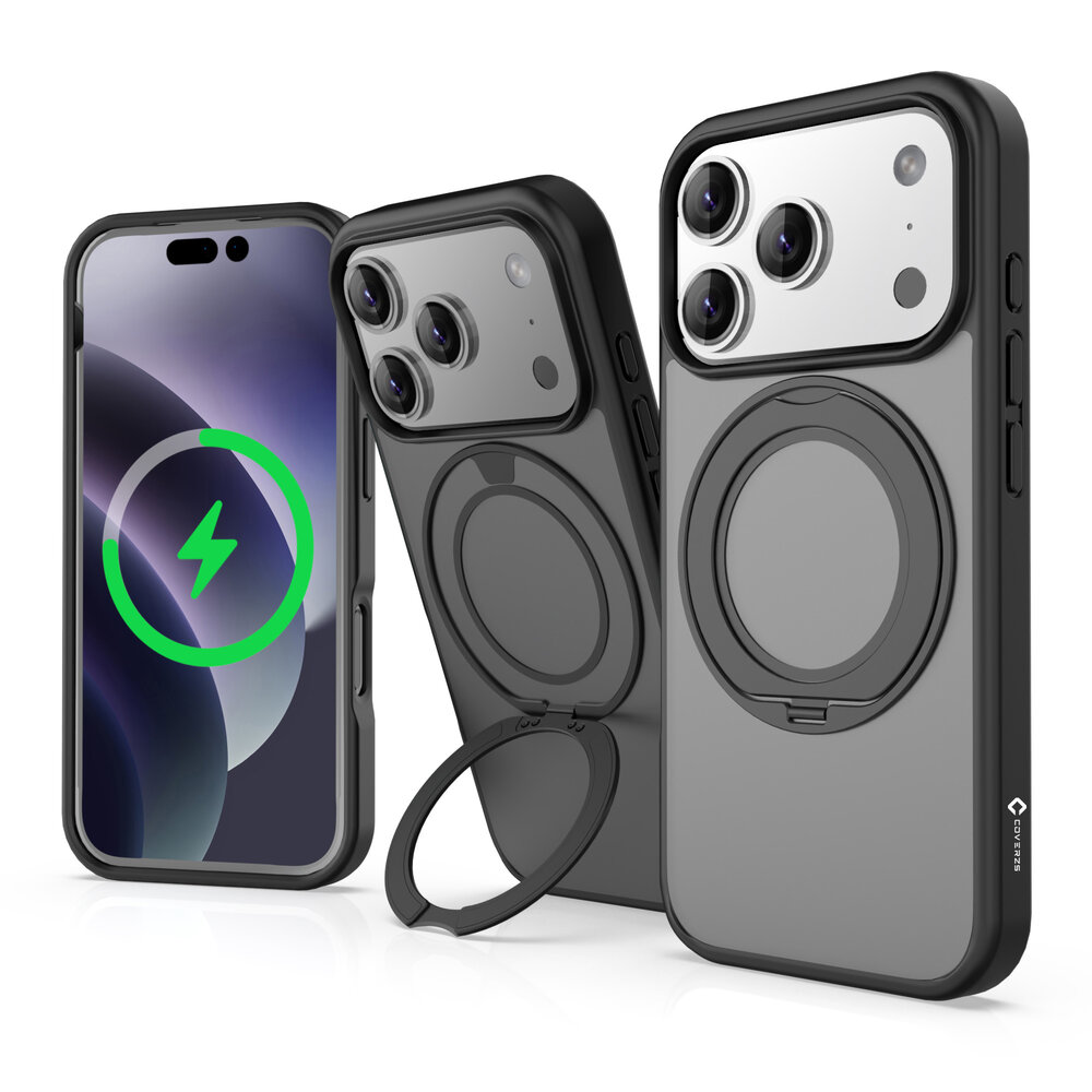 Coverzs Coverzs iPhone 17 Pro stehende MagSafe-Hülle (schwarz) Coverzs Coverzs iPhone 17 Pro stehende MagSafe-Hülle (schwarz)
