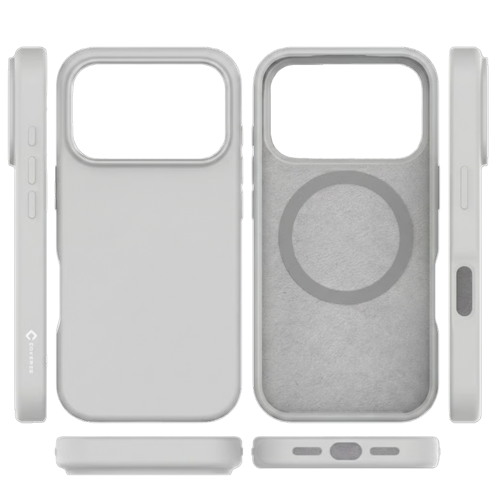 Coverzs Coverzs iPhone 17 Pro Max flüssiges Silikon-MagSafe-Case (grau)