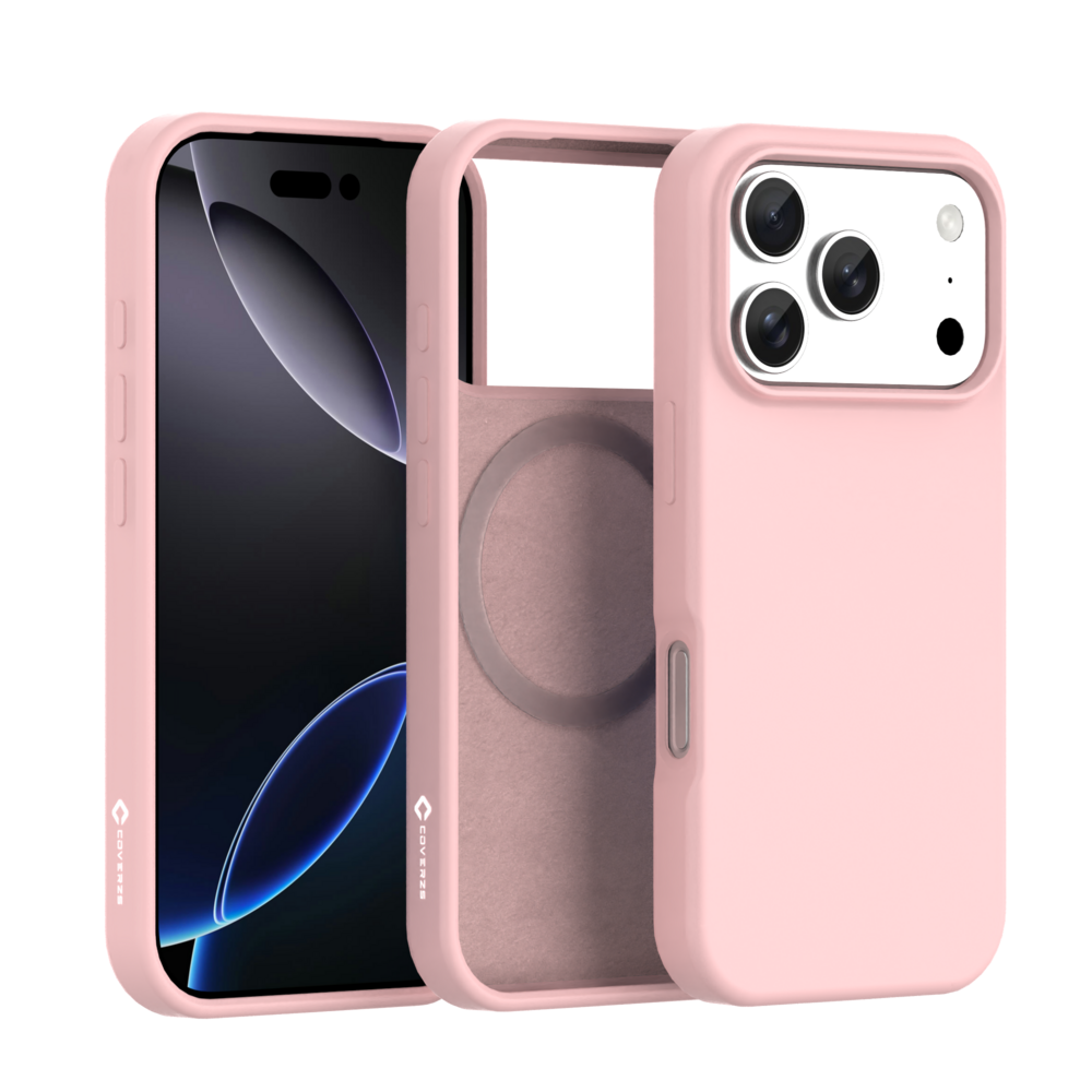 Coverzs Coverzs iPhone 17 Pro Max flüssiges Silikon-MagSafe-Case (pink)