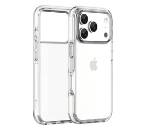 Coverzs iPhone 17 Pro Max transparentes stoßfestes Cover (weiß)
