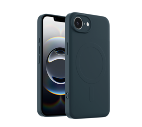 ShieldCase® iPhone 17e Silikon MagSafe back cover (Dunkelblau)