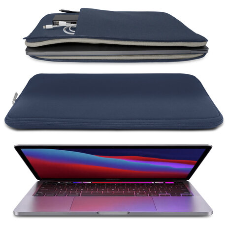 Coverzs Coverzs Laptoptasche 13 Inch (Dunkelbau) Coverzs Coverzs Laptoptasche 13 Inch (Dunkelbau)