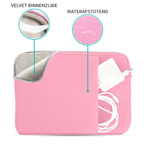 Coverzs Coverzs Laptoptasche 13 Inch (Rosa)