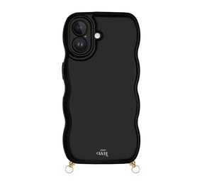 xoxo Wildhearts Glossy Wavy Cord Case Black - iPhone 17 xoxo Wildhearts Glossy Wavy Cord Case Black - iPhone 17