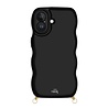 xoxo Wildhearts xoxo Wildhearts Glossy Wavy Cord Case Black - iPhone 17 xoxo Wildhearts xoxo Wildhearts Glossy Wavy Cord Case Black - iPhone 17
