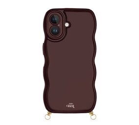 xoxo Wildhearts Glossy Wavy Cord Case Burgundy - iPhone 17
